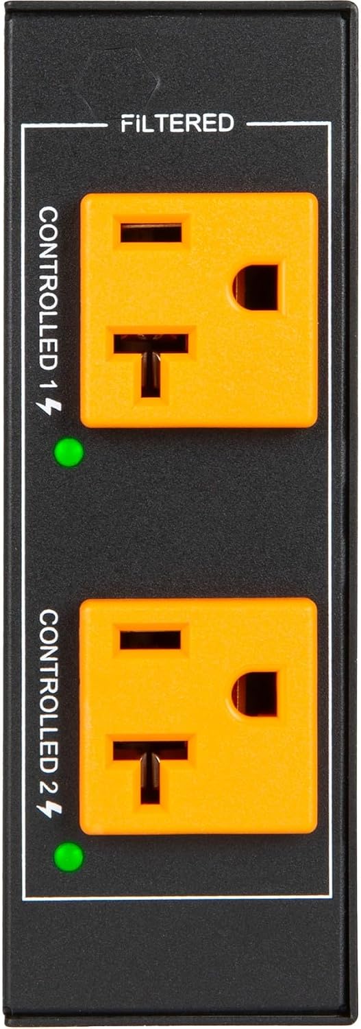 WattBox® 820 Series 20A Power Conditioner with 2 Metered & Individually IP Controlled Outlets (WB-820-IPVM-2)
