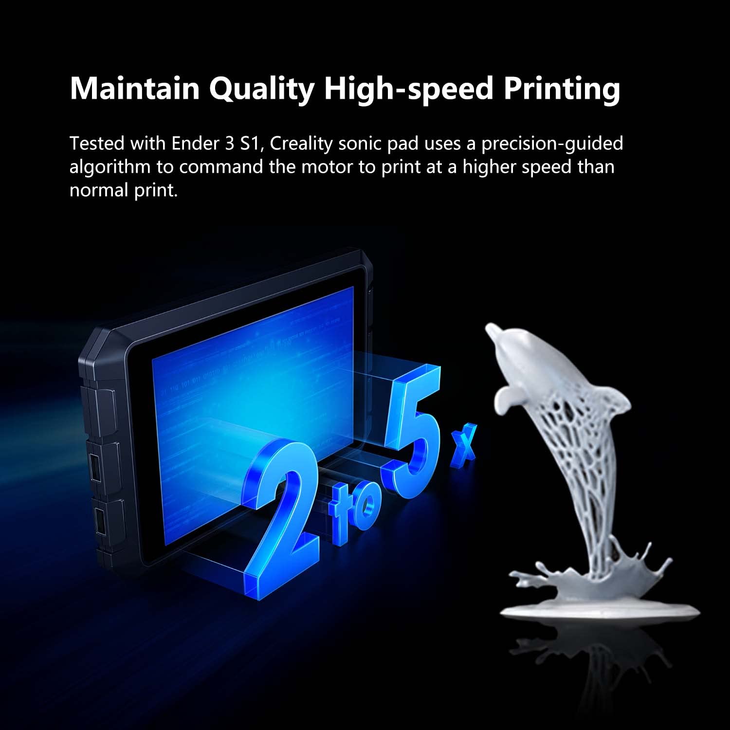 Creality Sonic Pad Klipper, 7 Inch Touch Screen 3D Printer Accessories Smart Pad Based on Klipper Firmware with Higher Printing Speed for Ender 3 V3 SE/Ender 3 Max Neo/Ender 3 V2/Ender 3 S1 3D Printer