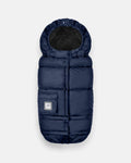 7AM Enfant Stroller & Carseat Footmuff - Adjustable Winter Car Seat & Stroller Zipper Blanket for Boy & Girl, Multi Purpose Fleece Lined Warm Hooded Sleeping Bag for Baby (Navy)