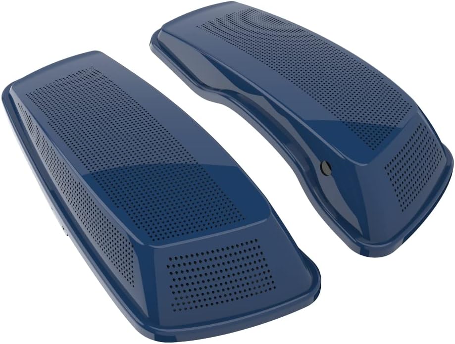 Advanblack Saddlebag Dual 6x9 Speaker lids, Audio Covers Fit for H-D Touring, Road Glide, Street Glide Special, Road King, 2014 2015 2016 2017 2018 2019 2020 2021 2022 2023