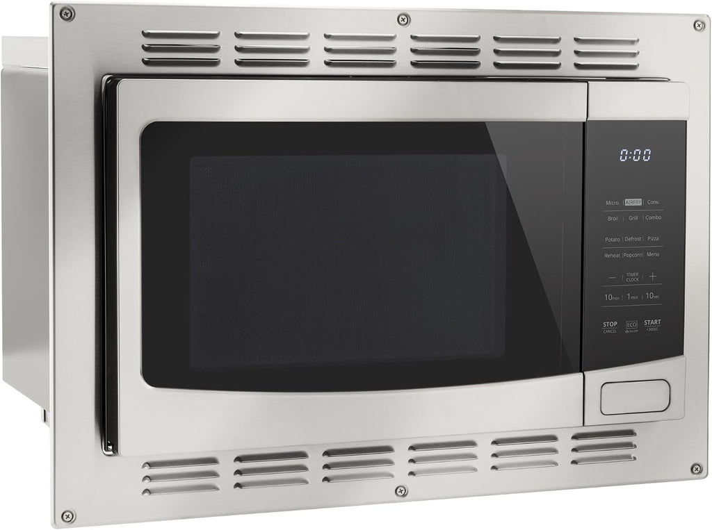 Tough Grade RV Convection Microwave with Air Fryer | 6-in-1 Built-In Combo Oven – Microwave, Grill, Convection, Broil, Air Fry, Combo | 1.0 Cu Ft | Trim Kit Included | Replaces High Pointe & Greystone
