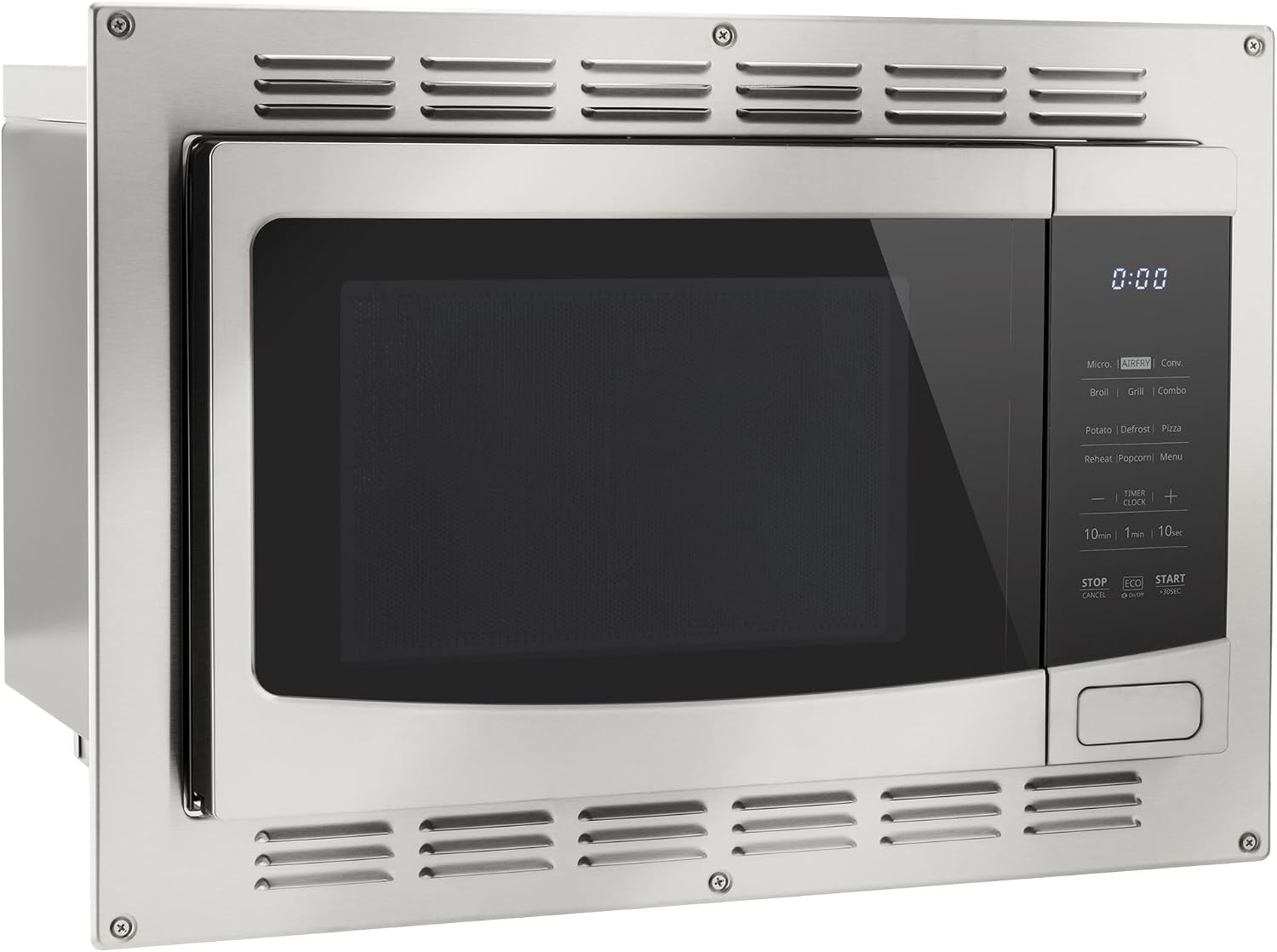 Tough Grade RV Convection Microwave with Air Fryer | 6-in-1 Built-In Combo Oven – Microwave, Grill, Convection, Broil, Air Fry, Combo | 1.0 Cu Ft | Trim Kit Included | Replaces High Pointe & Greystone
