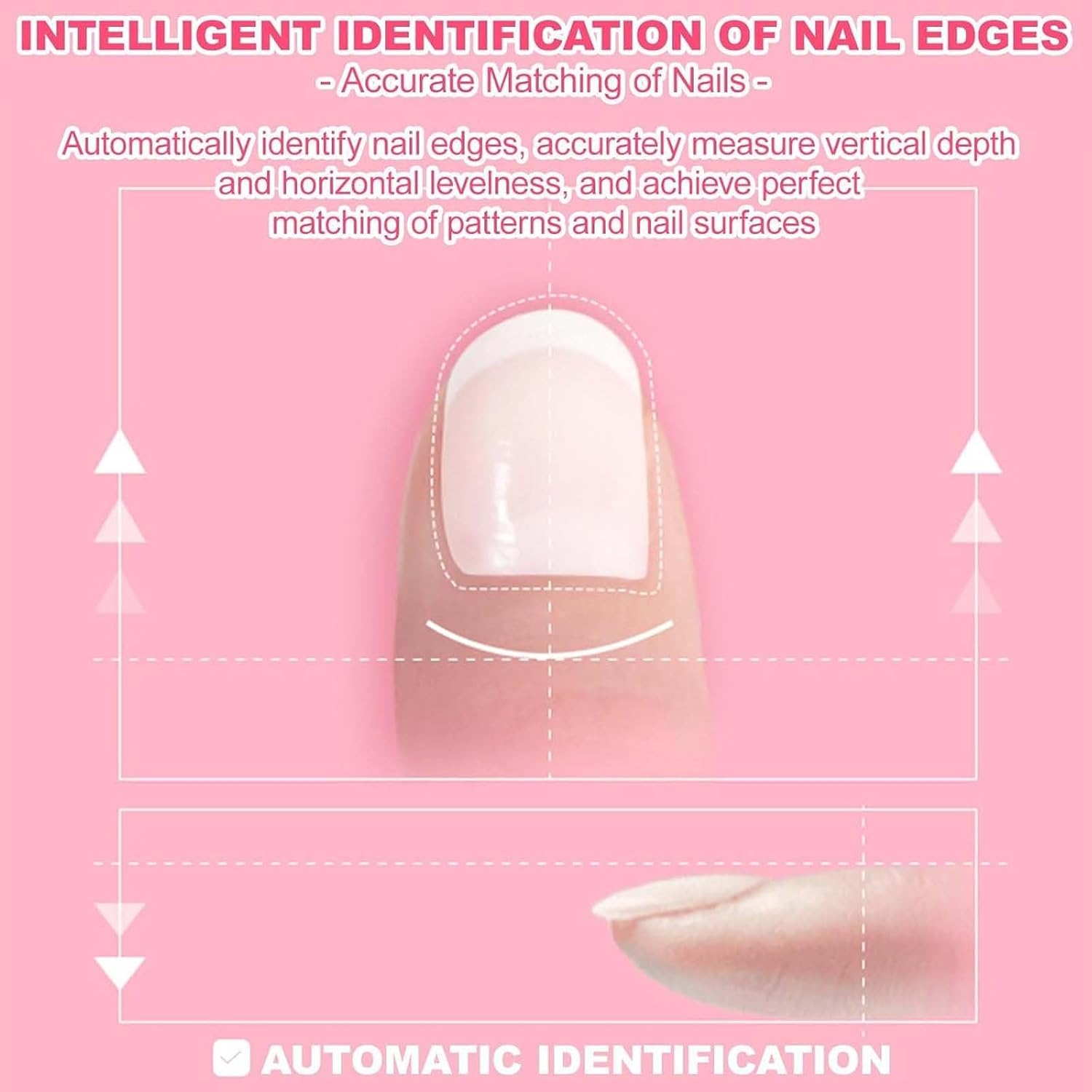 Electric Mini Nail Art Printer,WiFi Connection Control, Automatically Recognize Nail Shape,Fast Drawing in 10S,for Girls' Home Nails