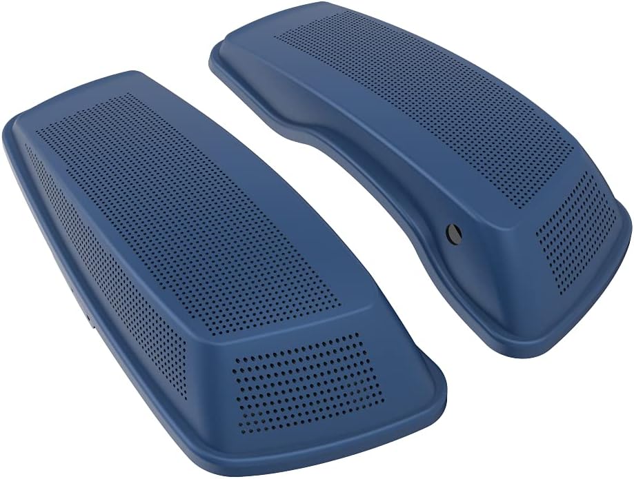 Advanblack Saddlebag Dual 6x9 Speaker lids, Audio Covers Fit for H-D Touring, Road Glide, Street Glide Special, Road King, 2014 2015 2016 2017 2018 2019 2020 2021 2022 2023