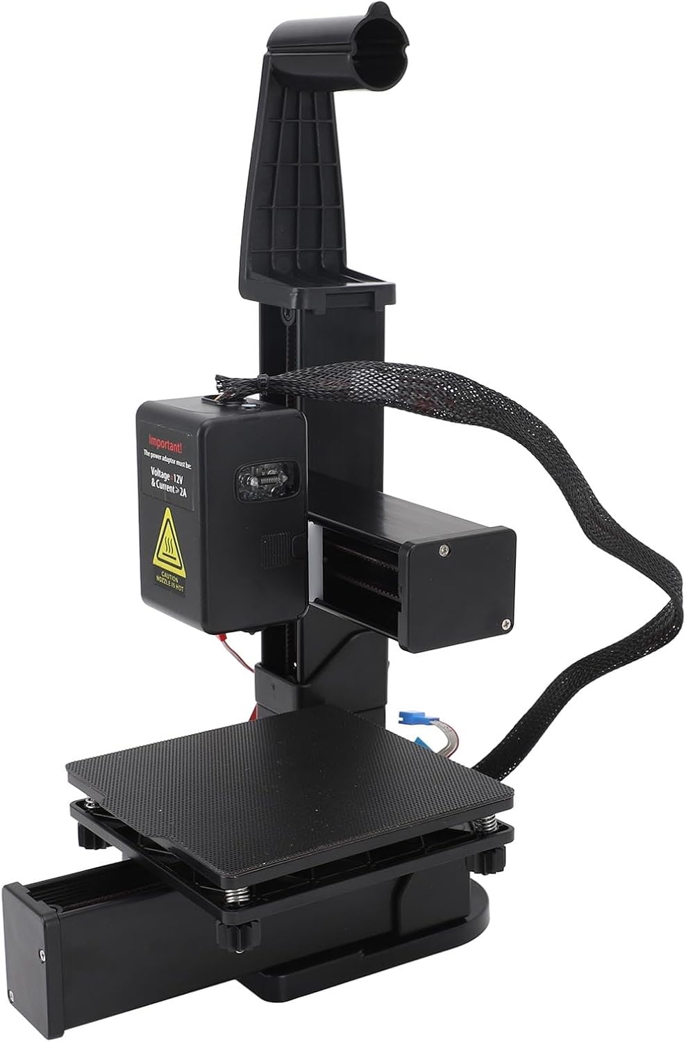 FDM Mini 3D Printer for Beginners, Compact 3D Printing Machine with High Accuracy Fast Heating, Quick Assembly, Easy for Kids, Print Size 4 x 4 x 4 Inch (Black)