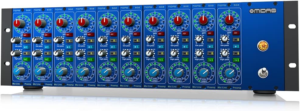 Midas LEGEND L10 500 Series Rackmount Chassis for 10 Modules with Advanced Audio Routing