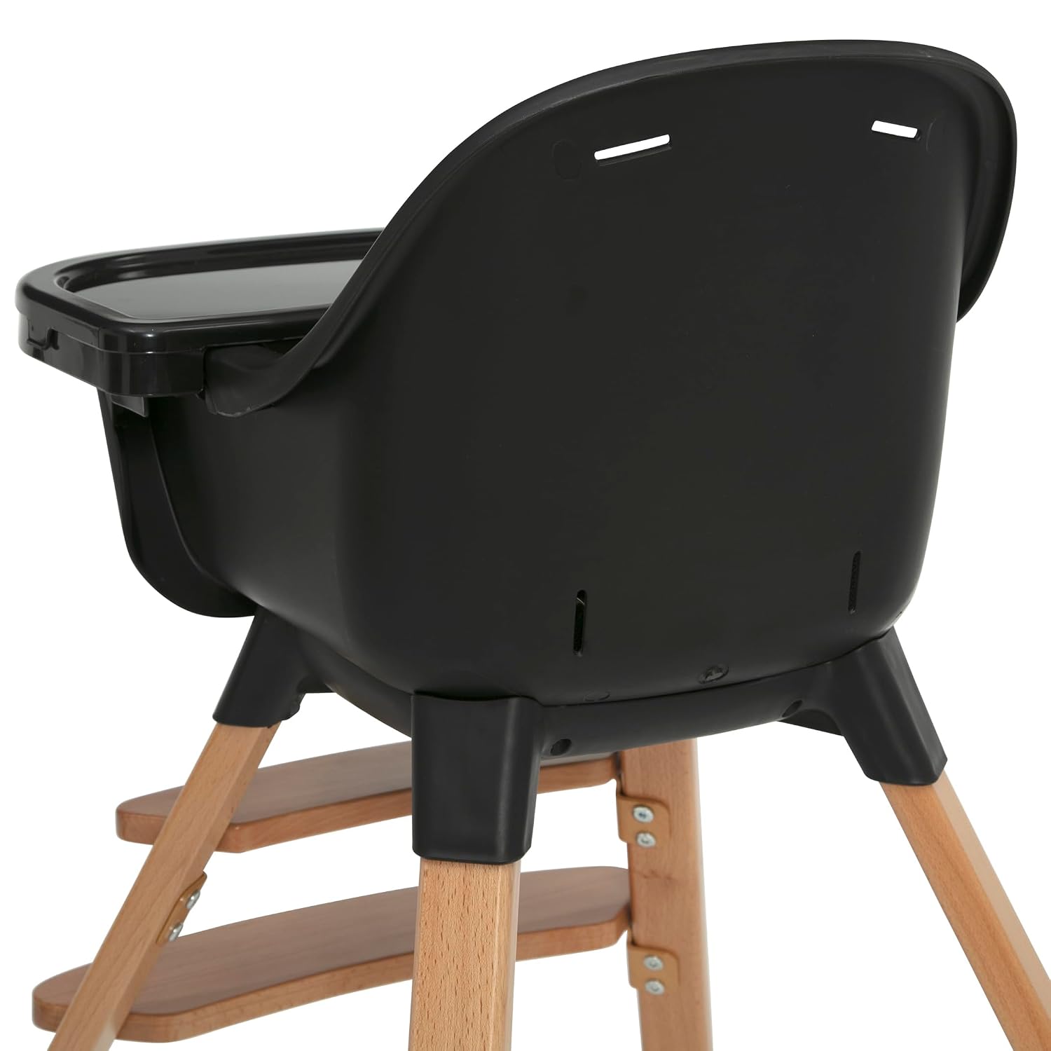 Delta Children - babyGap Otto 3-in-1 High Chair - High Chair Converts to Toddler Dinning Chair and Booster Seat - Dishwasher Safe Meal Tray - FSC-Certified Wood, Black