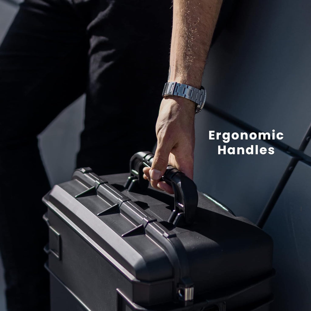 Seahorse 920 Professional Camera Case with Customizable Accuform Foam, TSA Approved, MIL‑Spec, IP67 Waterproof, USA Made for Photographers and Travel Enthusiasts