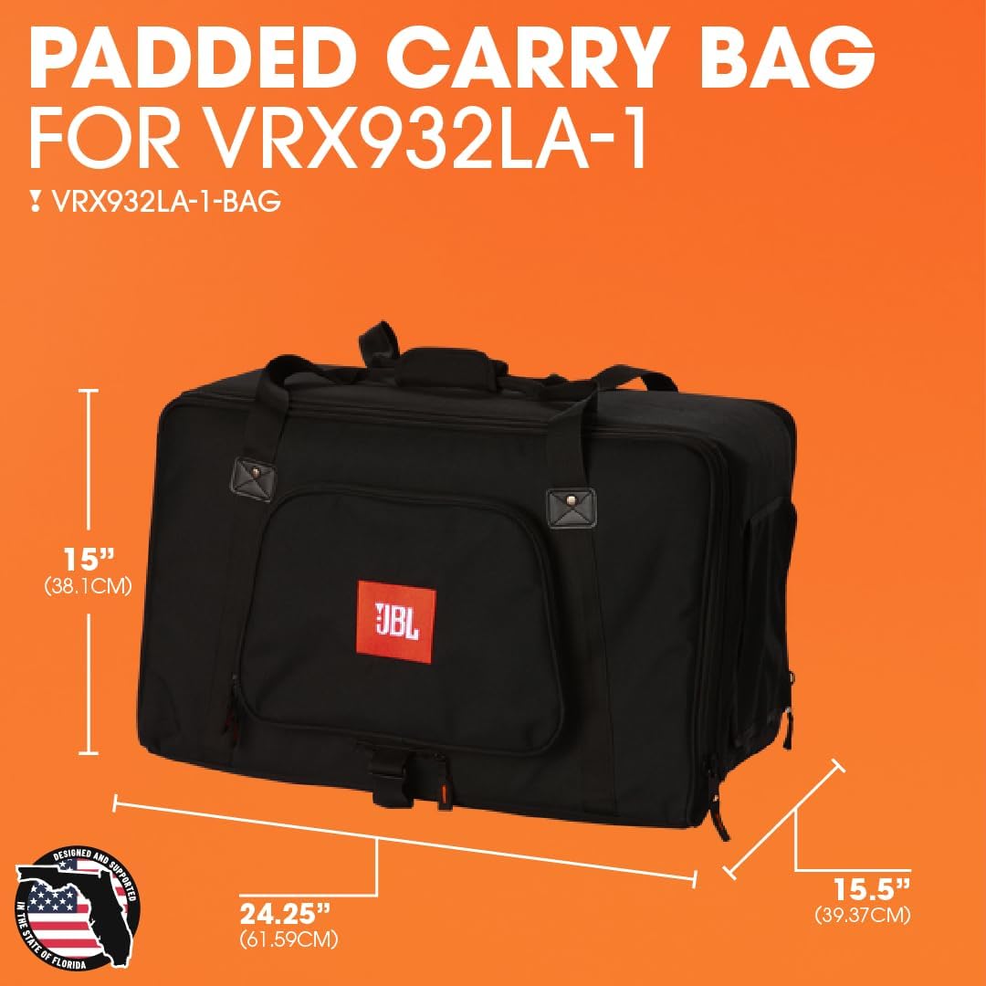 JBL Bags Deluxe Padded Protective Bag for VRX932LA-1 Speaker - Black (VRX932LA-1-BAG)