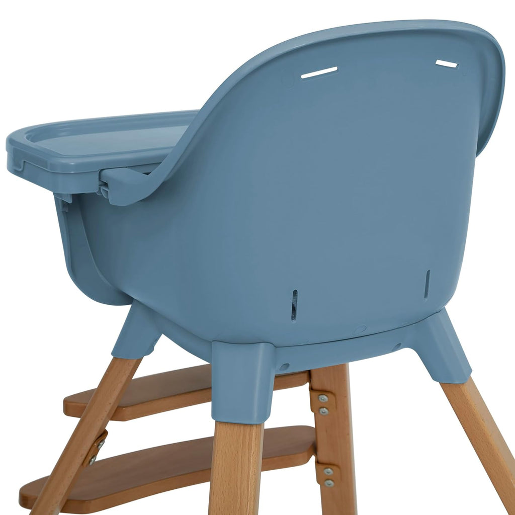 Delta Children - babyGap Otto 3-in-1 High Chair - High Chair Converts to Toddler Dinning Chair and Booster Seat - Dishwasher Safe Meal Tray - FSC-Certified Wood, Blue