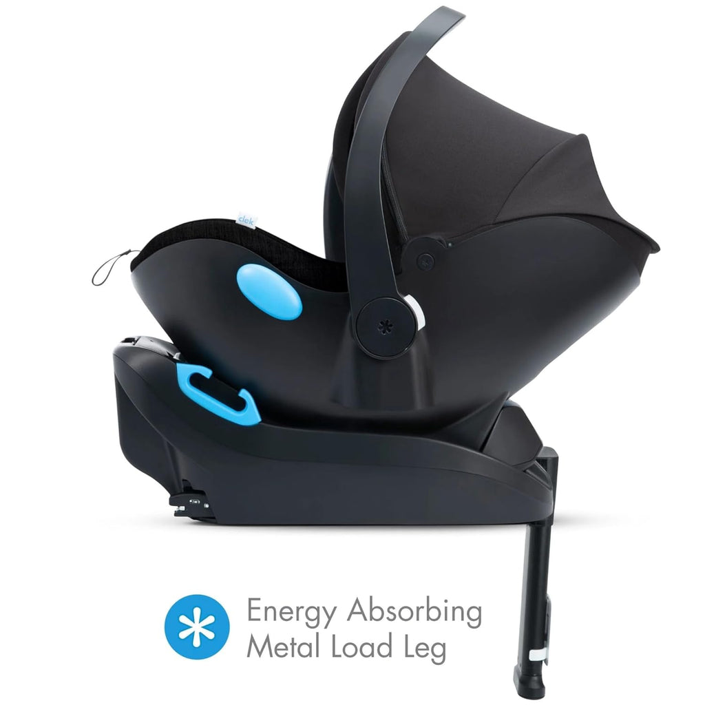 Clek Liing Infant Car Seat with Adjustable Load Leg, Compact, Lightweight Design, 7 Recline Positions, Easy-to-Use Rigid Latch, and Flame Retardant-Free (Vintage Ziip)