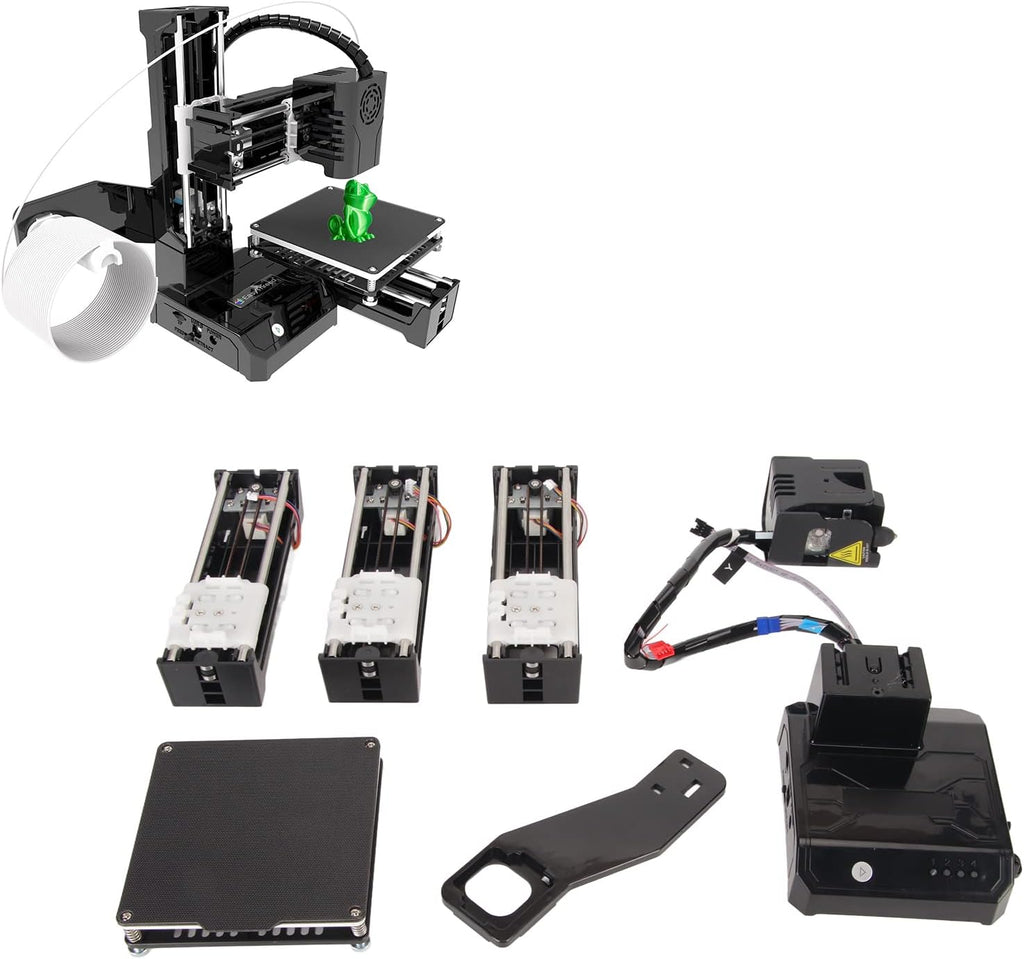FDM Mini 3D Printer, High Accuracy Improve Spatial Imagination 3D Printer, Quick Assembly Mini 3D Printer for Beginners for Household