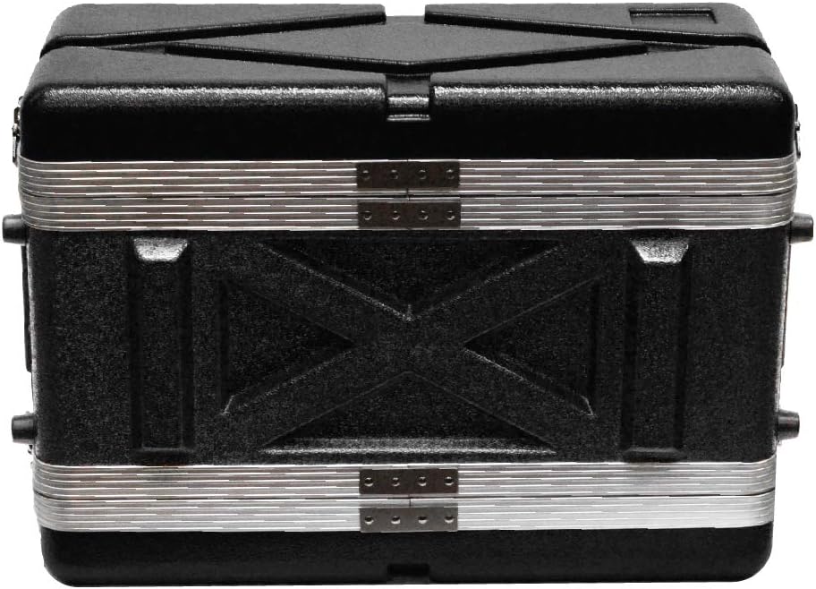 Seismic Audio - SALWR4S - Lightweight 4 Space Compact ABS Rack Case - 4U PA DJ Amp Effects Shallow Rack Case