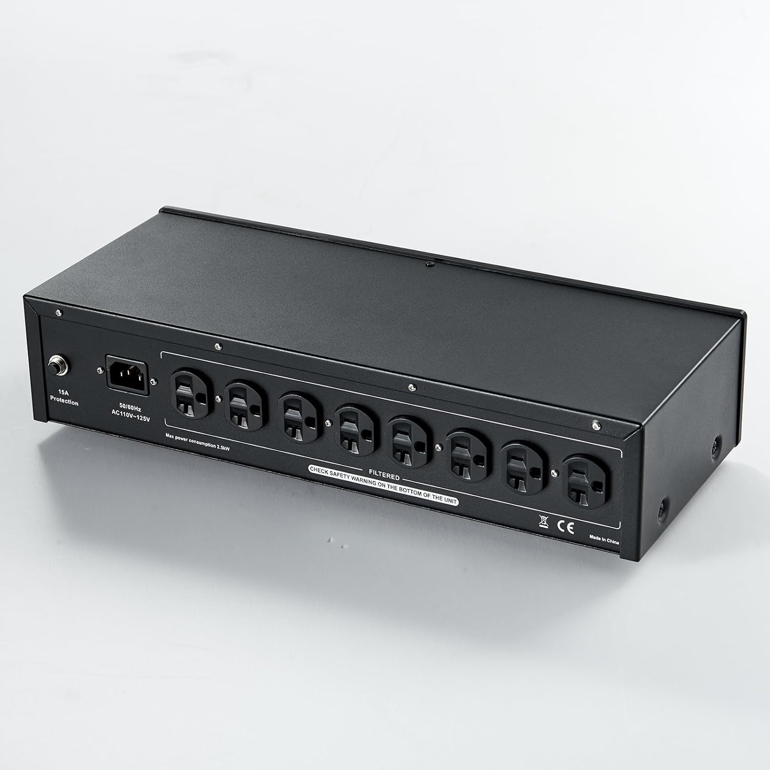 AC Power Filter Power Conditioner with Large LED Display, 8 Ways Power Socket, Line Conditioner Power Purifier, Power Conditioner Audio Suitable for HiFi CD Player, TV, S20A