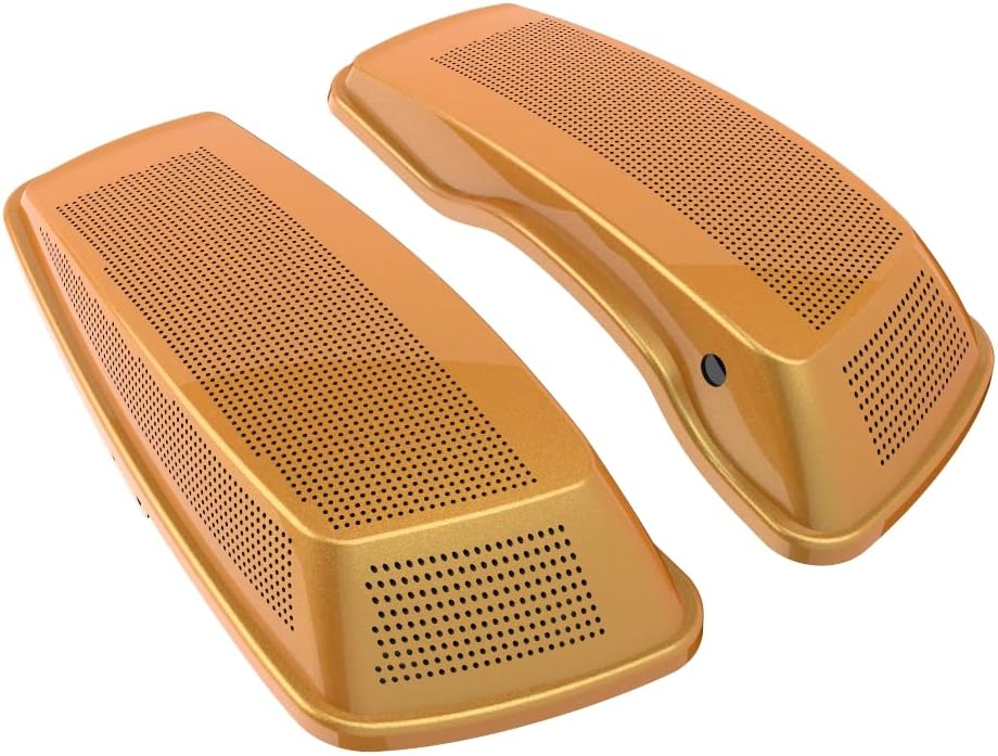 Advanblack Saddlebag Dual 6x9 Speaker lids, Audio Covers Fit for H-D Touring, Road Glide, Street Glide Special, Road King, 2014 2015 2016 2017 2018 2019 2020 2021 2022 2023