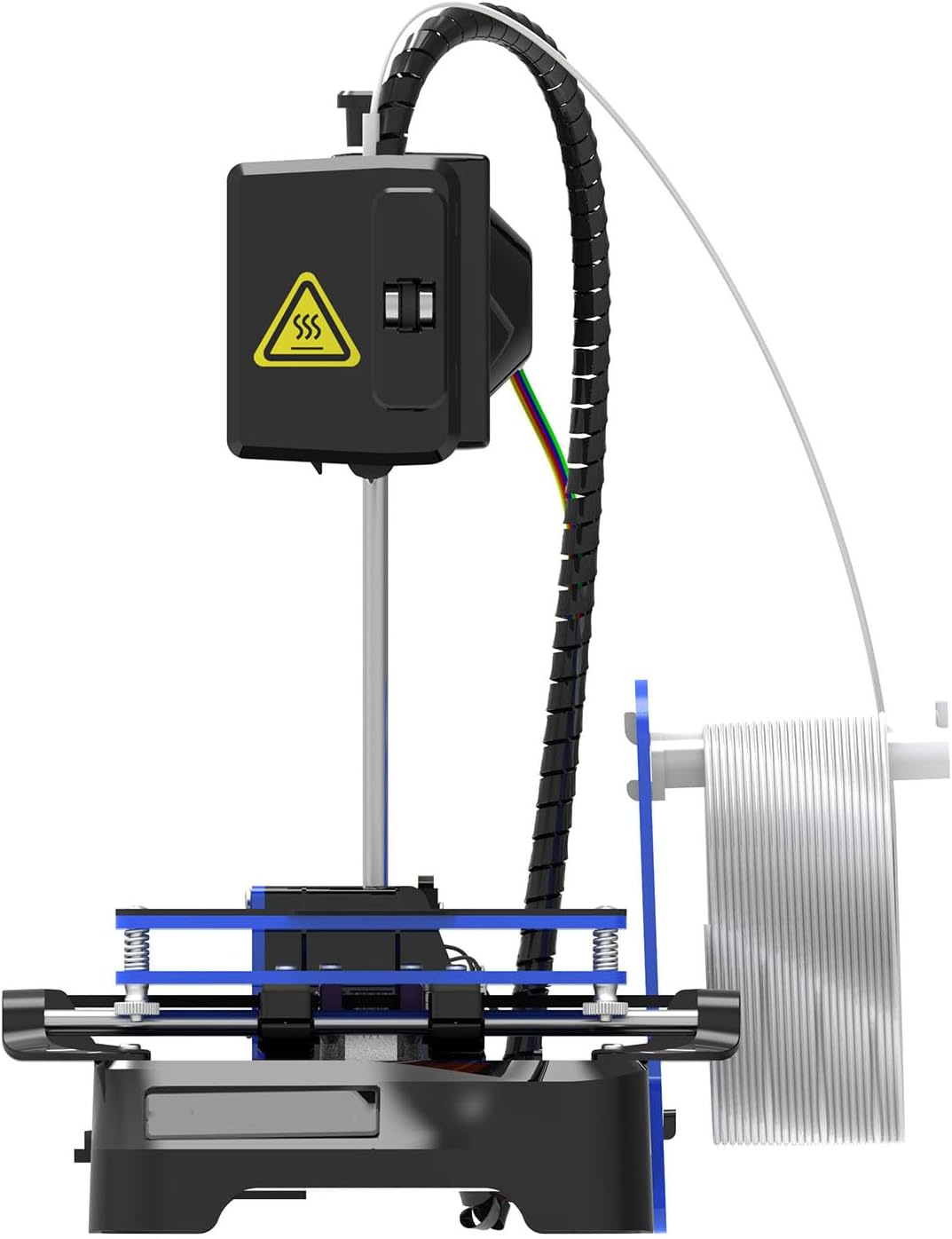 DIY 3D Printer Kit Mini 3D Printer 4x4x4in Upgraded Print Volume Kids Extruder Technology (US Plug), High Power Powerful Computing New Structure 3D Printer High Speed Printing