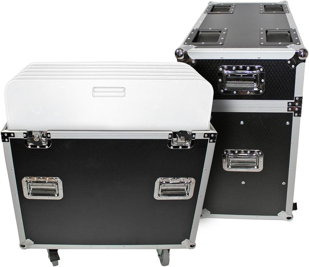 ProX XS-6XBP3030 ATA Flight Style Road Case 30' in. Aluminum 8mm F34 F32 F31 Truss Base Plates - Fits 6x