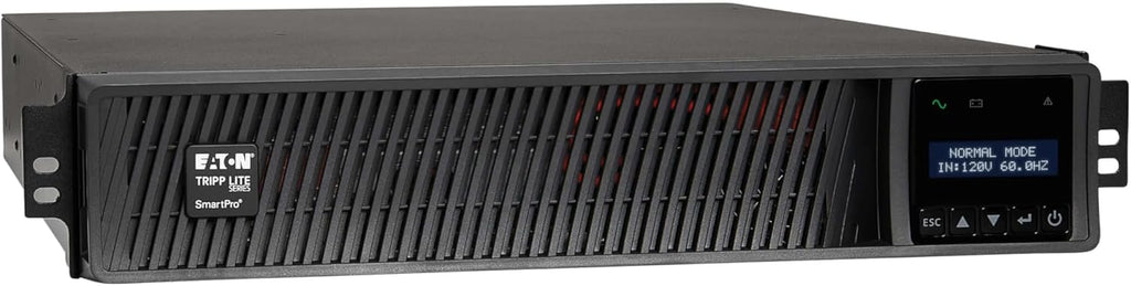 Eaton Tripp Lite Series 2200VA Smart UPS Back Up, Sine Wave, 1920W, 7 Outlets, 2U Rackmount, Extended Run & Network Card Option, LCD, USB, DB9, 3-Year Warranty & $250,000 Insurance (SMART2200RMXL2U)