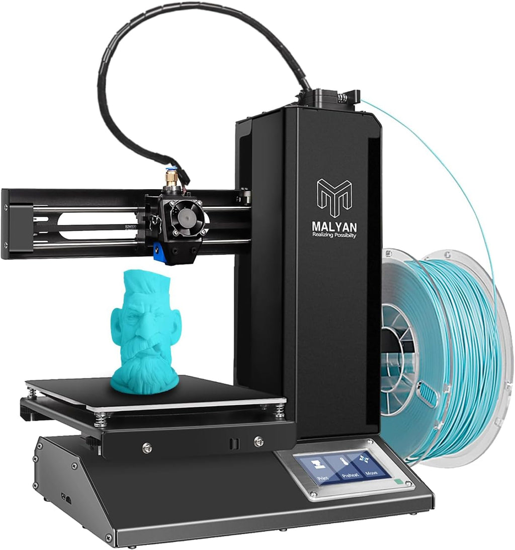 MALYAN M320 3D Printer Fully Assembled with Removable Build Plate, Assembled Flexible Magnetic Print Sheet and Micro SD Card Preloaded Sample PLA Filament Metal Frame Office 3D Printer 150x150x150mm