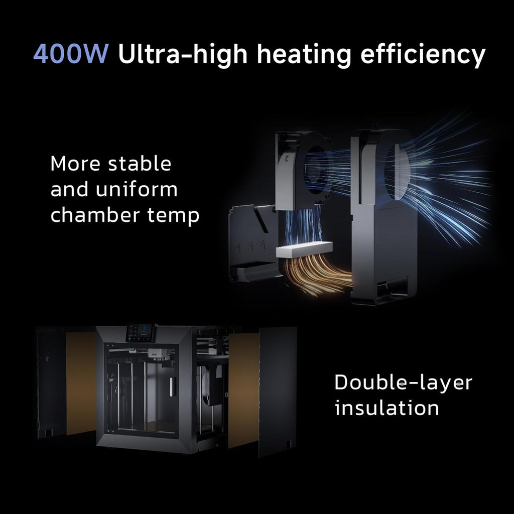 QIDI PLUS4 3D Printer, Max 600mm/s High-Speed Printing, 65℃ Chamber Heat, Fully Auto Leveling, 370°C Direct Extruder with Integrated Nozzle, Support PPS-CF Filaments, Large Print Size 12'x12'x11'