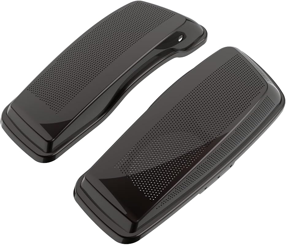 Advanblack Saddlebag Dual 6x9 Speaker lids, Audio Covers Fit for H-D Touring, Road Glide, Street Glide Special, Road King, 2014 2015 2016 2017 2018 2019 2020 2021 2022 2023
