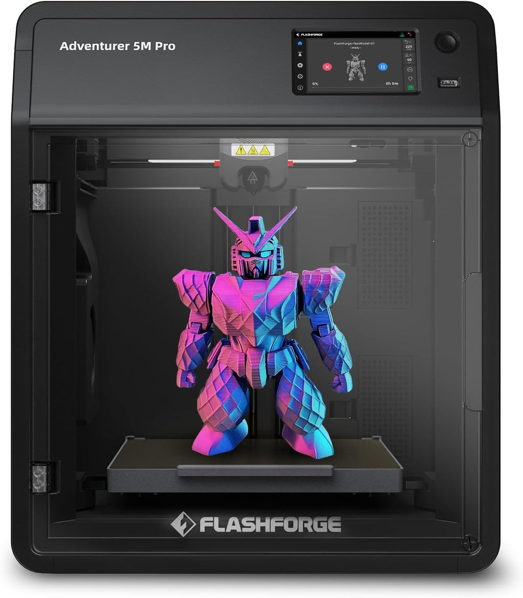 Flashforge Adventurer 5M Pro 3D Printer with Extra 1KG HS PLA Rainbow Candy Filament
