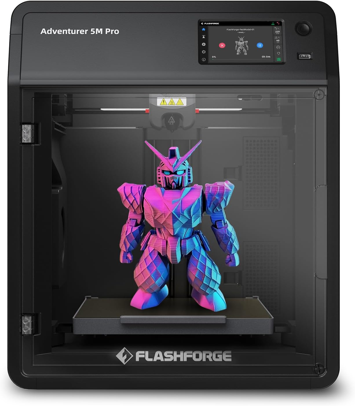 Flashforge Adventurer 5M Pro 3D Printer with Extra 1KG HS PLA Rainbow Candy Filament