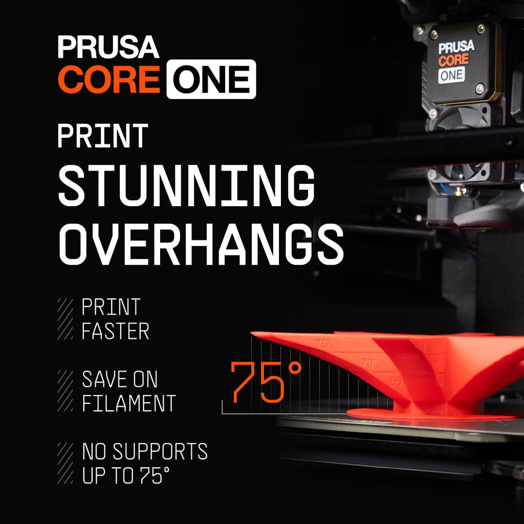 Original Prusa CORE One, Ready-to-use 3D Printer, Assembled and Tested, Removable Print Sheets, 1kg Prusament PLA Spool Included, Print Size 9.8 x 8.6 x 10.6 in
