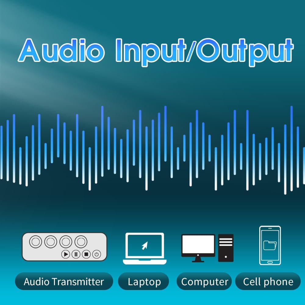 AGJ Wireless Tour Guide System, Tour Guide Microphone, Tour Guide Headsets 1 Transmitter 10 Receivers 1 Charger Court Church Translation Assisted Listening System for Factory School