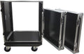 Harmony Audio Cases HC12UADC Flight DJ Amp 12U Veritcal Rack Amplifier DJ Case Wheels