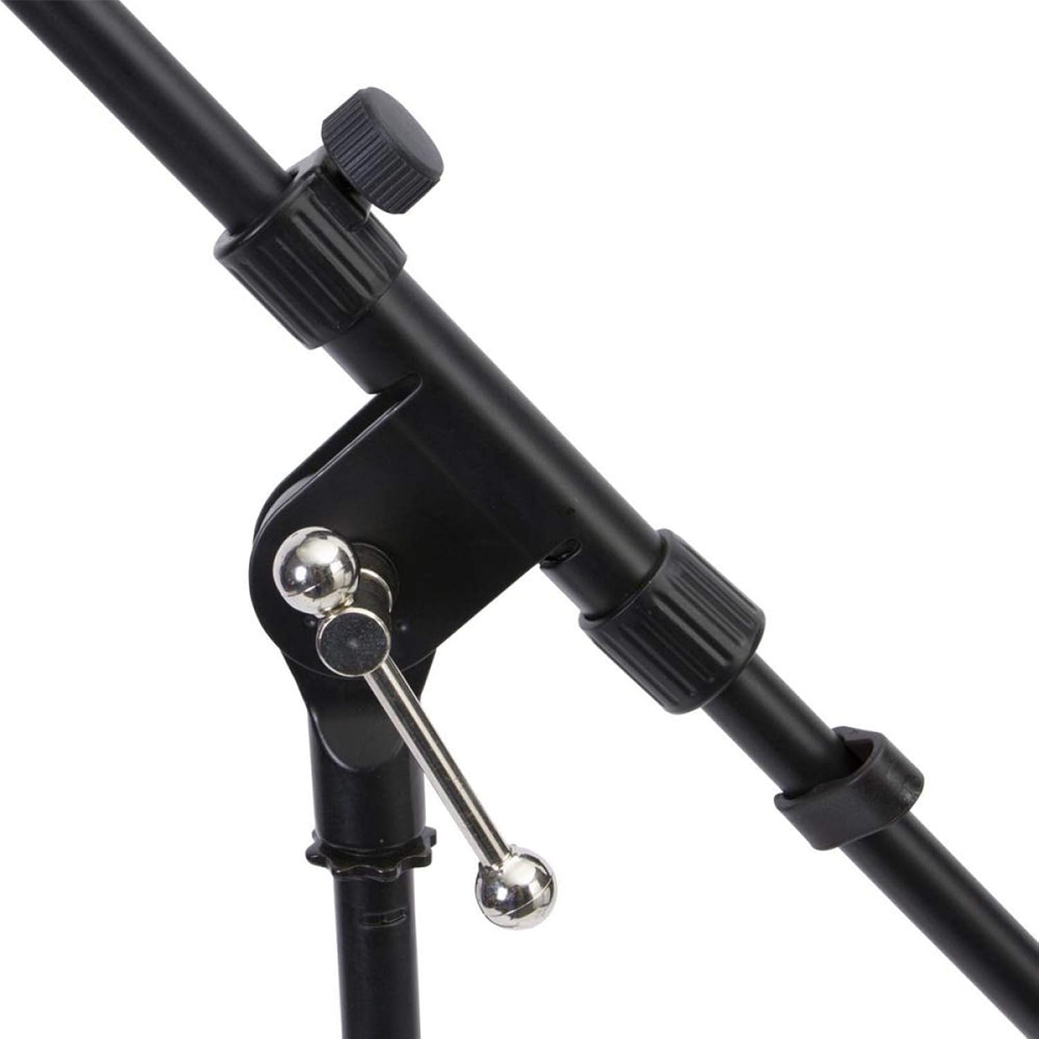 On-Stage MSP7706 Euro Boom 6 Mic Stands w/Travel Bag (For Vocal and Instrument Microphones, Height-Adjustable, Rugged, Lightweight, Steel, Standard Threading, Folding Tripod, Durable, Black)