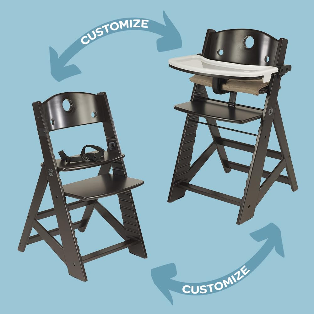 Keekaroo Height Right High Chair with Tray, Espresso