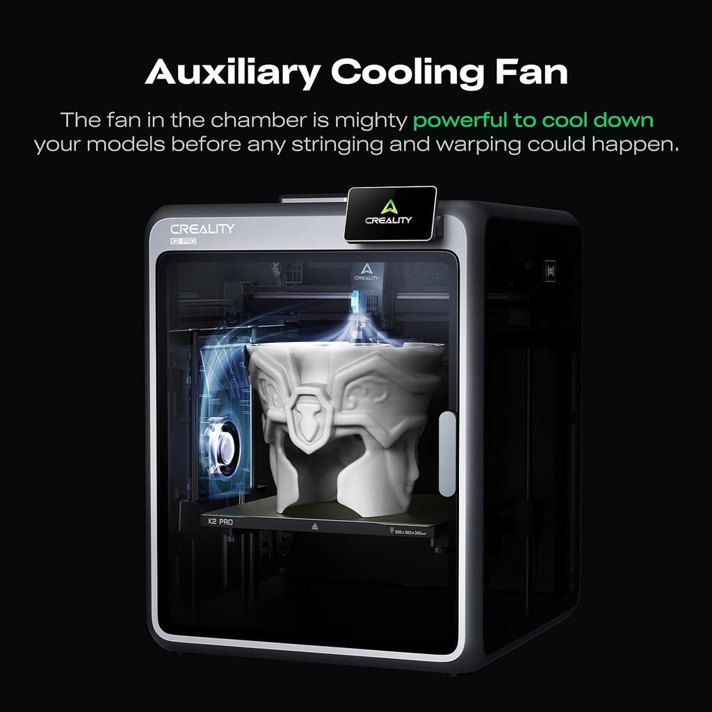 Creality K2 Pro (A) 3D Printer, Support Multicolor Printing Needs CFS, 600mm/s Max High-Speed, Dual AI Camera, Fully Assembled Auto Leveling, 300x300x300mm Large Print Volume, for Pros & Hobbyists