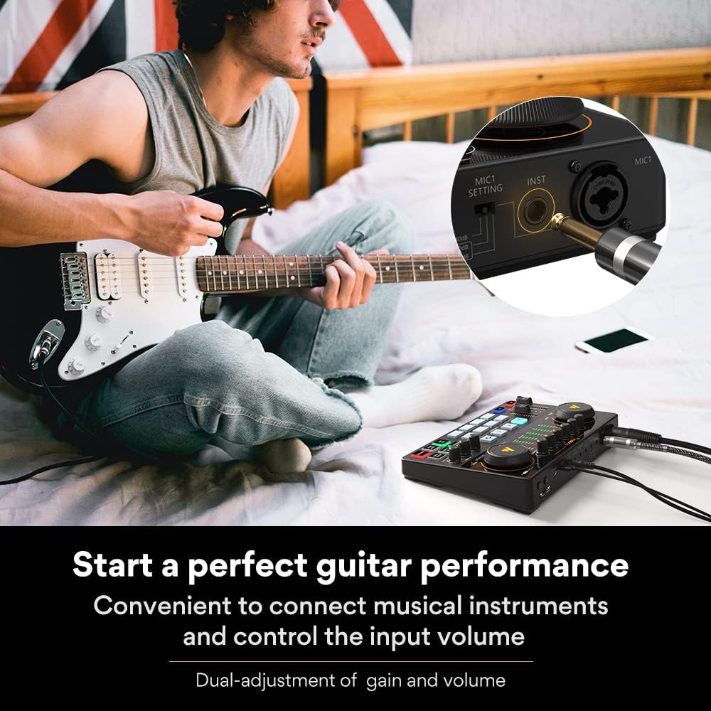 MAONO Podcast Equipment Bundle 10 Channel Audio Interface and XLR Dynamic Microphone MaonoCaster with Pro-preamp, 48V, Bluetooth for Podcast, Streaming, TikTok, Youtube, PC, Smartphone (AME2C Pro)