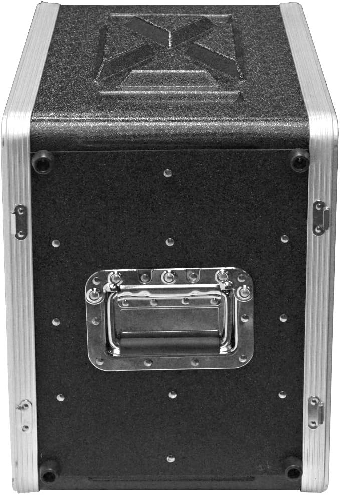 Seismic Audio - SALWR8M - Lightweight 8 Space Mid-Size ABS Rack Case - 8U PA DJ Medium Depth Amp Effects Rack Case