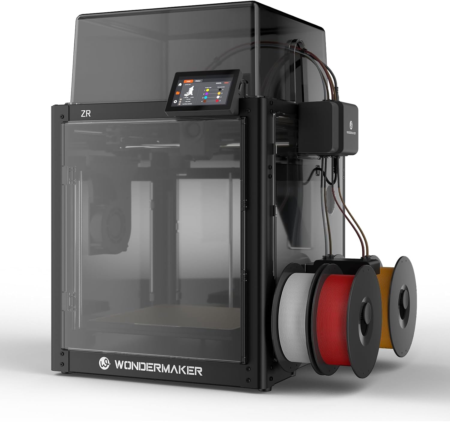 SainSmart x WonderMaker 3D Printer ZR Supports Multi-Color/Materials Printing (Up to 4) with Enclosure Kit