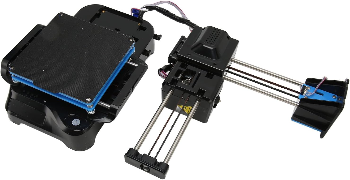 DIY 3D Printer Kit Mini 3D Printer 4x4x4in Upgraded Print Volume Kids Extruder Technology (US Plug), High Power Powerful Computing New Structure 3D Printer High Speed Printing