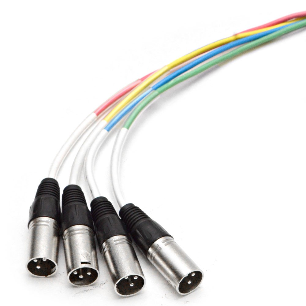 Seismic Audio - SASH-4x35 - 4 Channel XLR Send Sub Snake Cable - 35 Feet