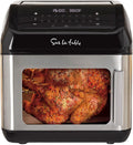 Sur La Table Multi-Function Air Fryer, Left Hinge Door, 8-in-1 Cooking Functions, Fits a Whole Chicken, 13 Qt