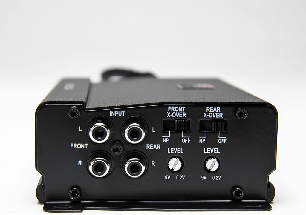 MB Quart NA2-320.4 Compact Four Channel, 320 watt Powersports Amplifier, Black