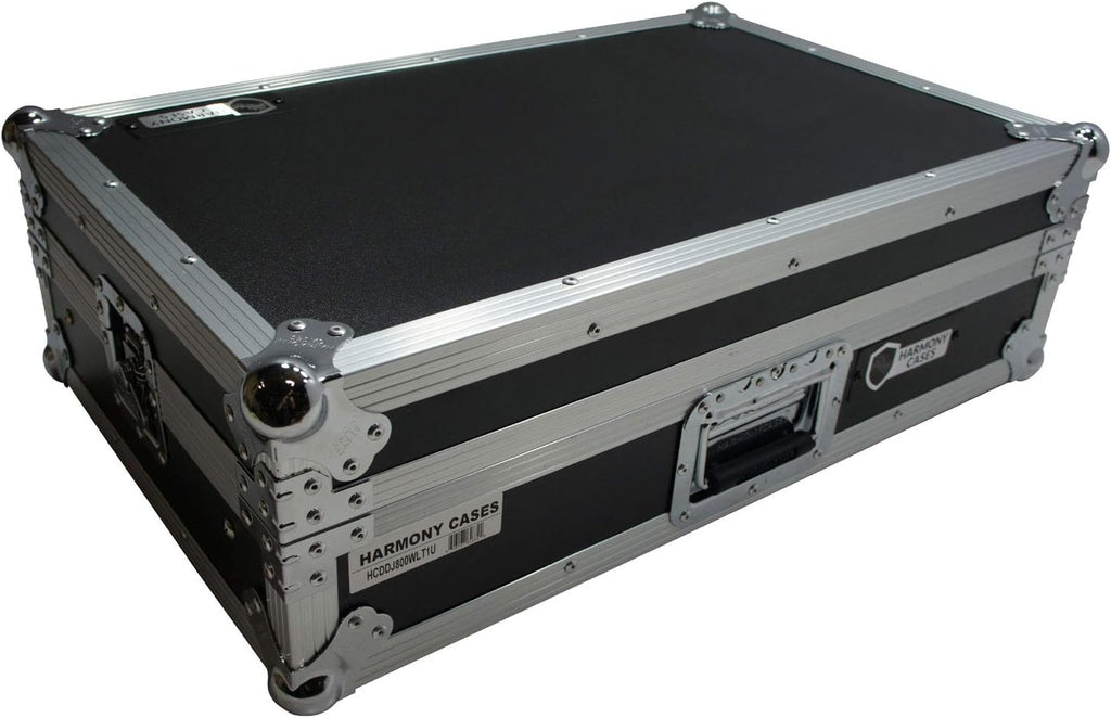 Harmony Audio HCDDJ800WLT1U Flight Glide Laptop Stand DJ 1U Rack Case Compatible with Pioneer DDJ-800