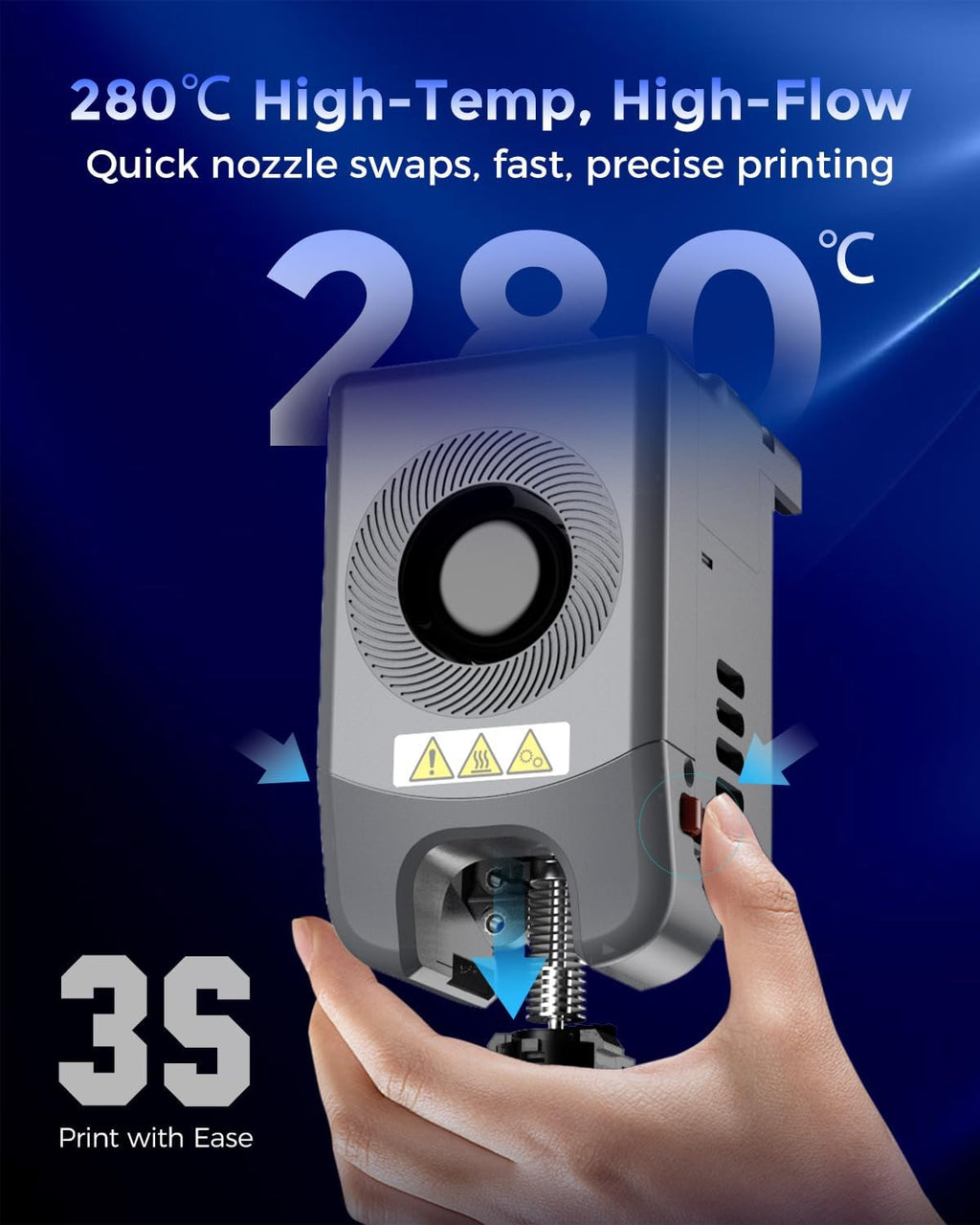 FLASHFORGE AD5M Pro 3D Printer, CoreXY 600 mm/s Printing Speed, 0.4 & 0.6mm 3s Quick-Swap 280°C Nozzles, 1-Click Auto Leveling, Fully Enclosed, 220×220×220mm Build Volume