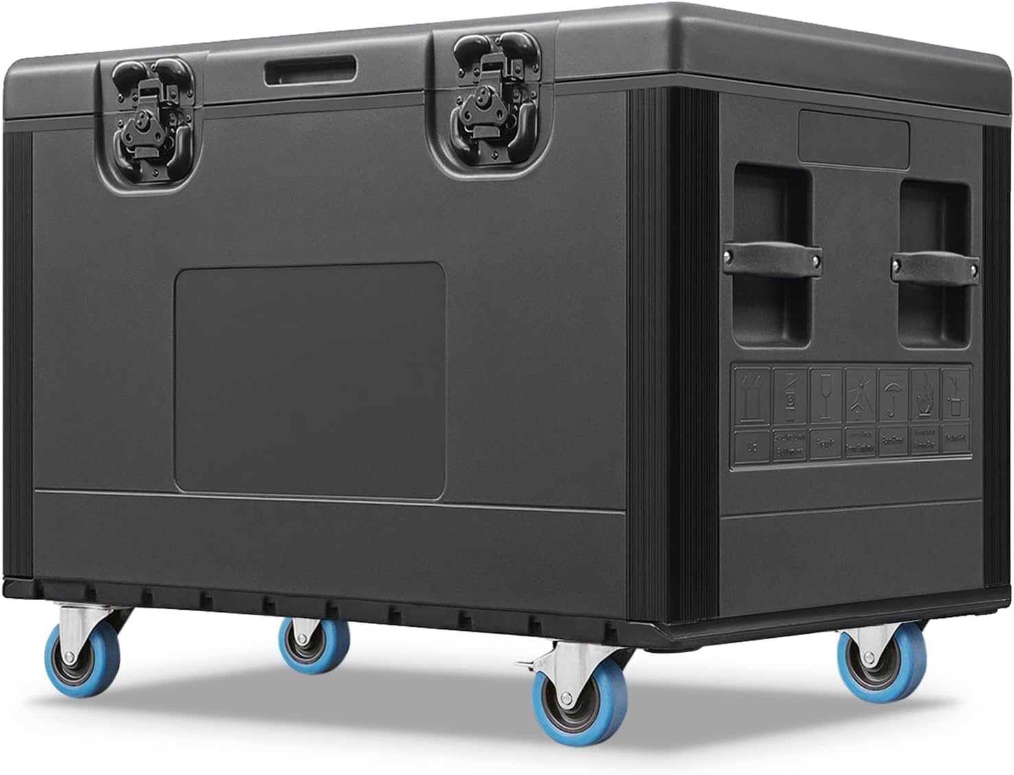 Diandian 35' x 22' x 24' Heavy Duty Rolling Road Case with Wheels, ATA Stackable Flight Case for DJ & Pro Audio Equipment, Touring Ready Storage Trunk