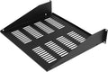 Gator Rackworks Universal Rack Mounting Vented Accessory Shelf, 2U Size - 15' Deep (GRW-SHELFVNT2)