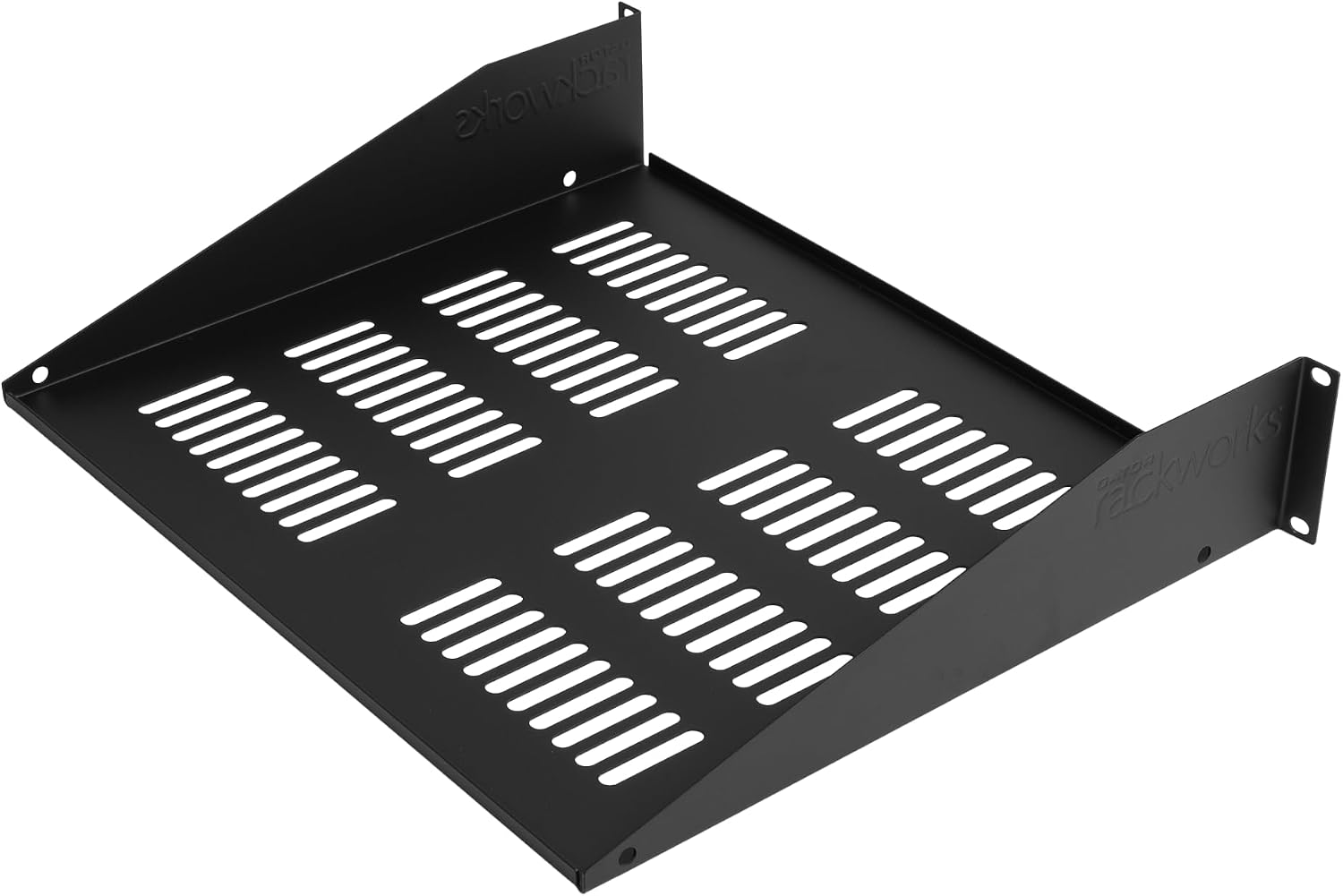 Gator Rackworks Universal Rack Mounting Vented Accessory Shelf, 2U Size - 15' Deep (GRW-SHELFVNT2)