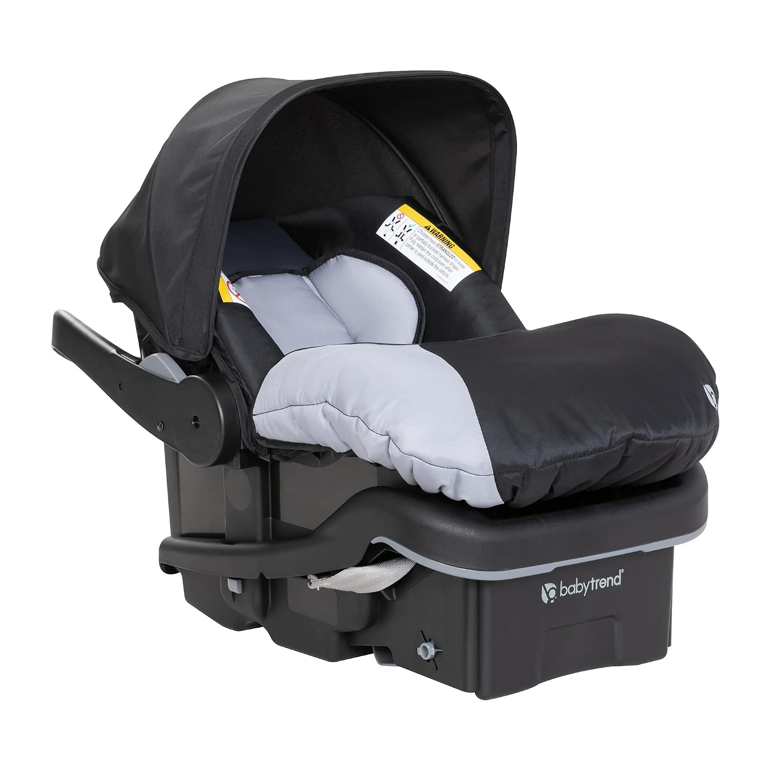 Baby Trend EZ Lift 35 Plus Ergonomic Lightweight Rear Facing Infant Car Seat with Multi Position Base and Cozy Cover, Stormy Gray/Black
