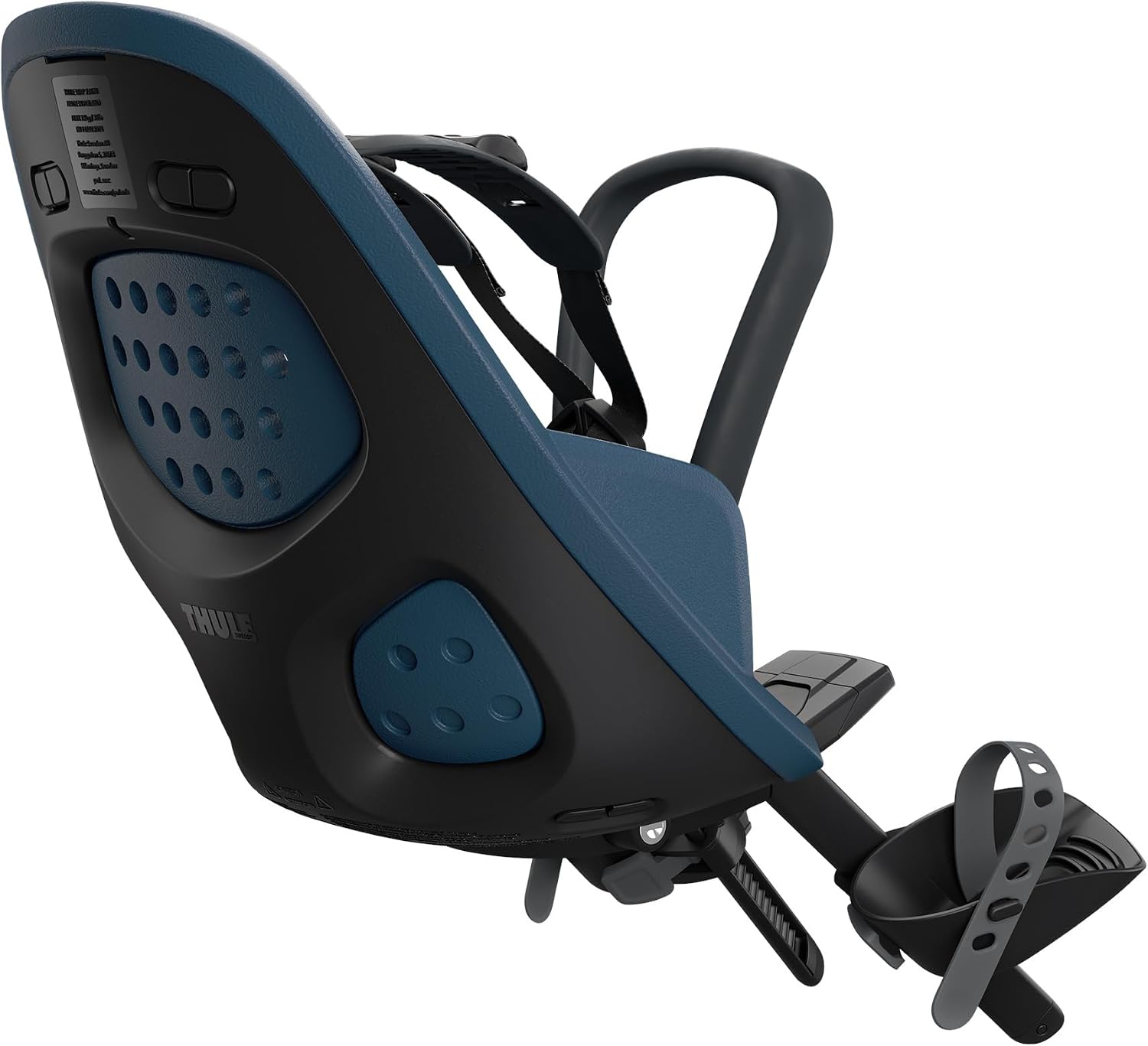 Thule Yepp 2 Mounted Child Bike seat, Adjustable footrests, 5-Point Harness and Easy to Mount Design