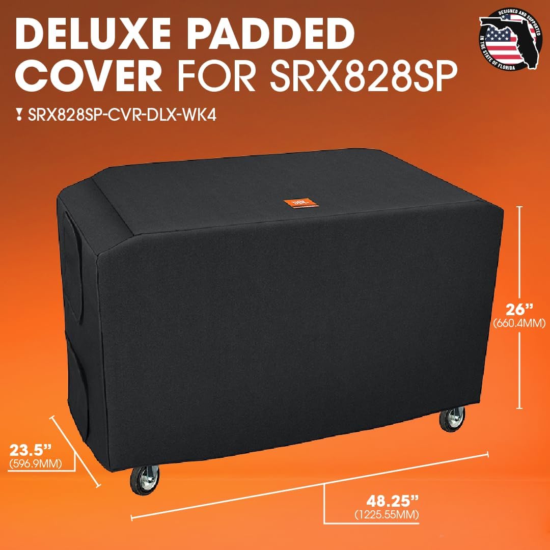 JBL Bags SRX828SP-CVR-DLX-WK4 Deluxe Padded Protective Cover for SRX828SP-CVR