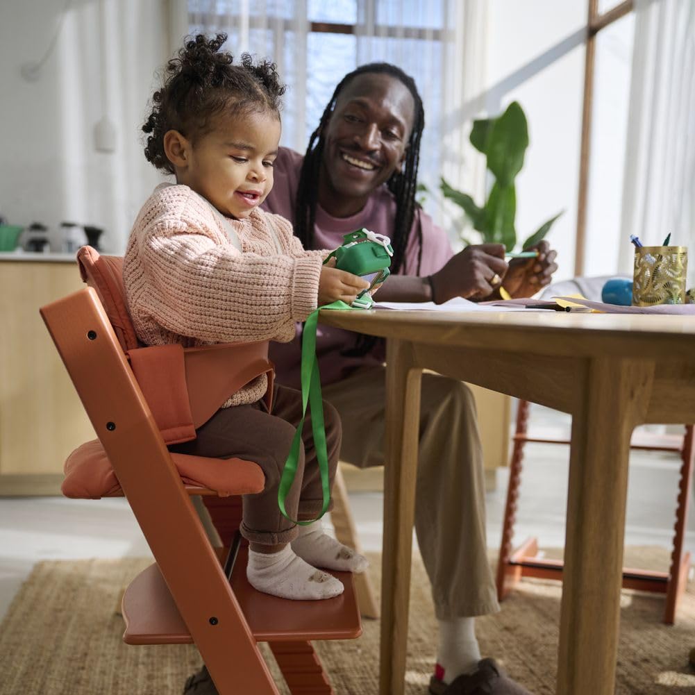 Stokke Tripp Trapp High Chair 2, White - Includes Chair + Baby Set with Removable Harness for Children 6-36 Months - Adjustable, Ergonomic & Easy to Clean