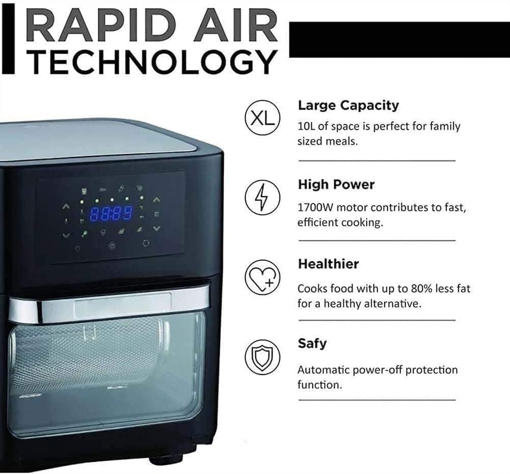 Air Fryer Oven, Smart Air Fryer Toaster Oven Combo, Multifunction Airfryer Oven, Airfryer Convection Oven Countertop, Auto Shut Off, 1700W